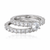 Silver Full Zircon Set of 2 Rings
