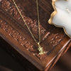 Golden Bear Heart Shaped Pendant