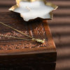Golden Bear Heart Shaped Pendant