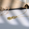 Golden Bear Movable neck Zircon Pendant