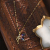 Golden Flower ELF Zircon Pendant