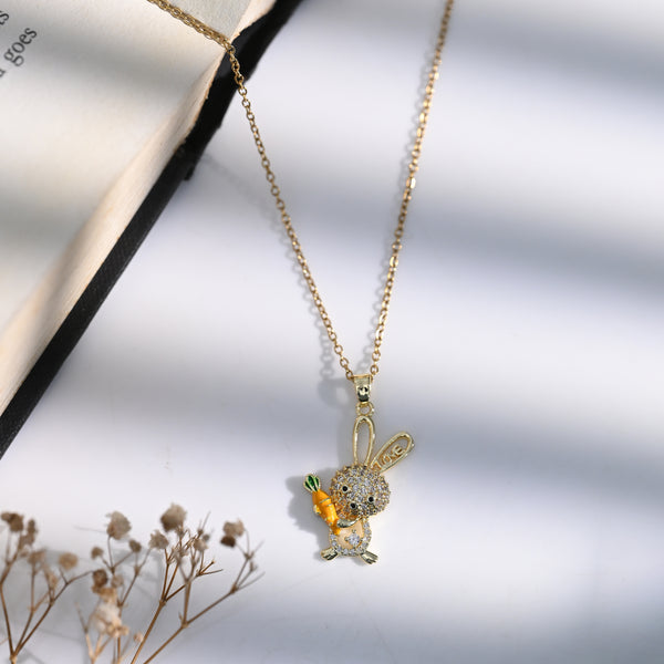 Rabit with Carrot with Pendant