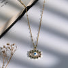 White Evil Eye Pendant