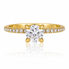 Gold Plated Zircon Minimal Ring