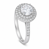 Silver Round Zircon Ring