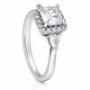 Silver Princess Style Zircon Ring